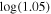 $\mathrm{log}(1.05)$