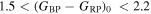 $1.5\lt {({G}_{\mathrm{BP}}-{G}_{\mathrm{RP}})}_{0}\,\lt 2.2$