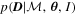 $p({\boldsymbol{D}}| { \mathcal M },{\boldsymbol{\theta }},I)$