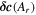 ${\boldsymbol{\delta }}{\boldsymbol{c}}({A}_{r})$