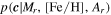 $p({\boldsymbol{c}}| {M}_{r},[\mathrm{Fe}/{\rm{H}}],{A}_{r})$