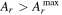 ${A}_{r}\gt {A}_{r}^{\max }$