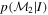 $p({{ \mathcal M }}_{2}| I)$