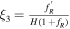 ${\xi }_{3}=\frac{{f}_{R}^{{\prime} }}{H(1+{f}_{R})}$