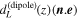 ${d}_{L}^{\mathrm{(dipole)}}(z)({\boldsymbol{n}}.{\boldsymbol{e}})$
