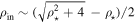 ${\rho }_{{\rm{in}}}\sim \left(\sqrt{{\rho }_{\star }^{2}+4}-{\rho }_{\star }\right)/2$