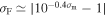 ${\sigma }_{{\rm{F}}}\simeq \left|\right.1{0}^{-0.4{\sigma }_{{\rm{m}}}}-1\left|\right.$
