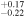 ${}_{-0.22}^{+0.17}$