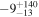 $-{9}_{-13}^{+140}$