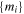 $\left\{{m}_{i}\right\}$