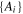 $\left\{{A}_{i}\right\}$