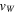 ${v}_{W}$