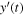 $y^{\prime} (t)$