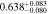 $0.63{8}_{-0.080}^{+0.083}$