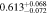 $0.61{3}_{-0.072}^{+0.068}$