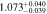 $1.07{3}_{-0.039}^{+0.040}$