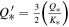 ${Q}_{* }^{{\prime} }=\frac{3}{2}\left(\frac{{Q}_{* }}{{K}_{* }}\right)$