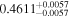 $0.461{1}_{-0.0057}^{+0.0057}$