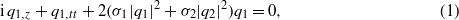 Equation (1)