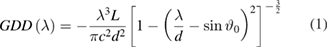 Equation (1)