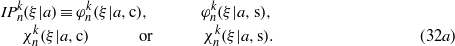 Equation (32a)