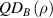 $Q{D_B}\left( \rho \right)$