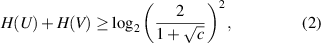 Equation (2)