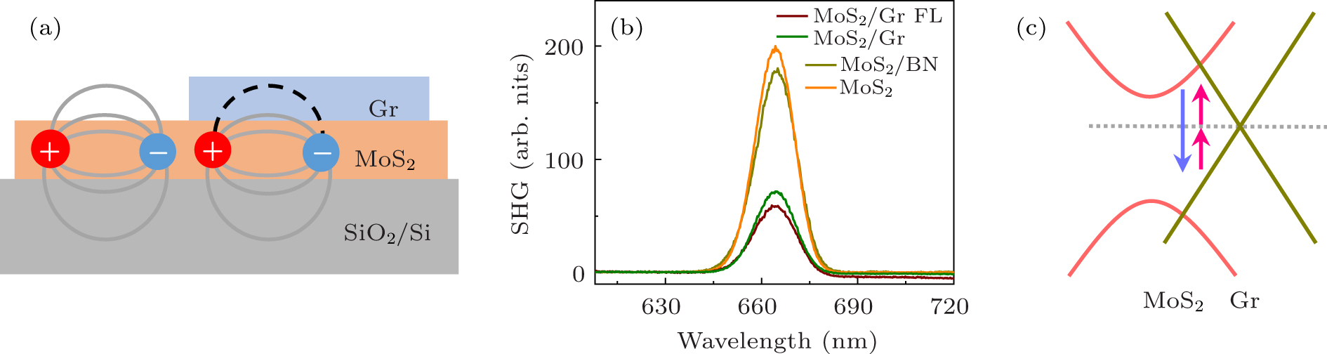 Modulation of the second-harmonic generation in MoS2 by graphene ...
