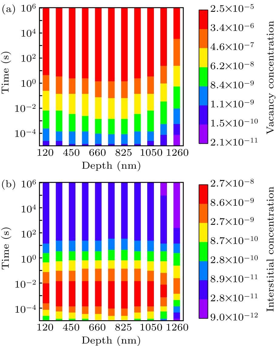 Evolution of ion-irradiated point defect concentration by cluster ...