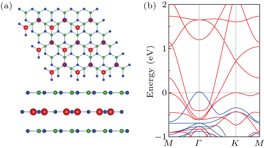 High-temperature nodal ring semimetal in two-dimensional