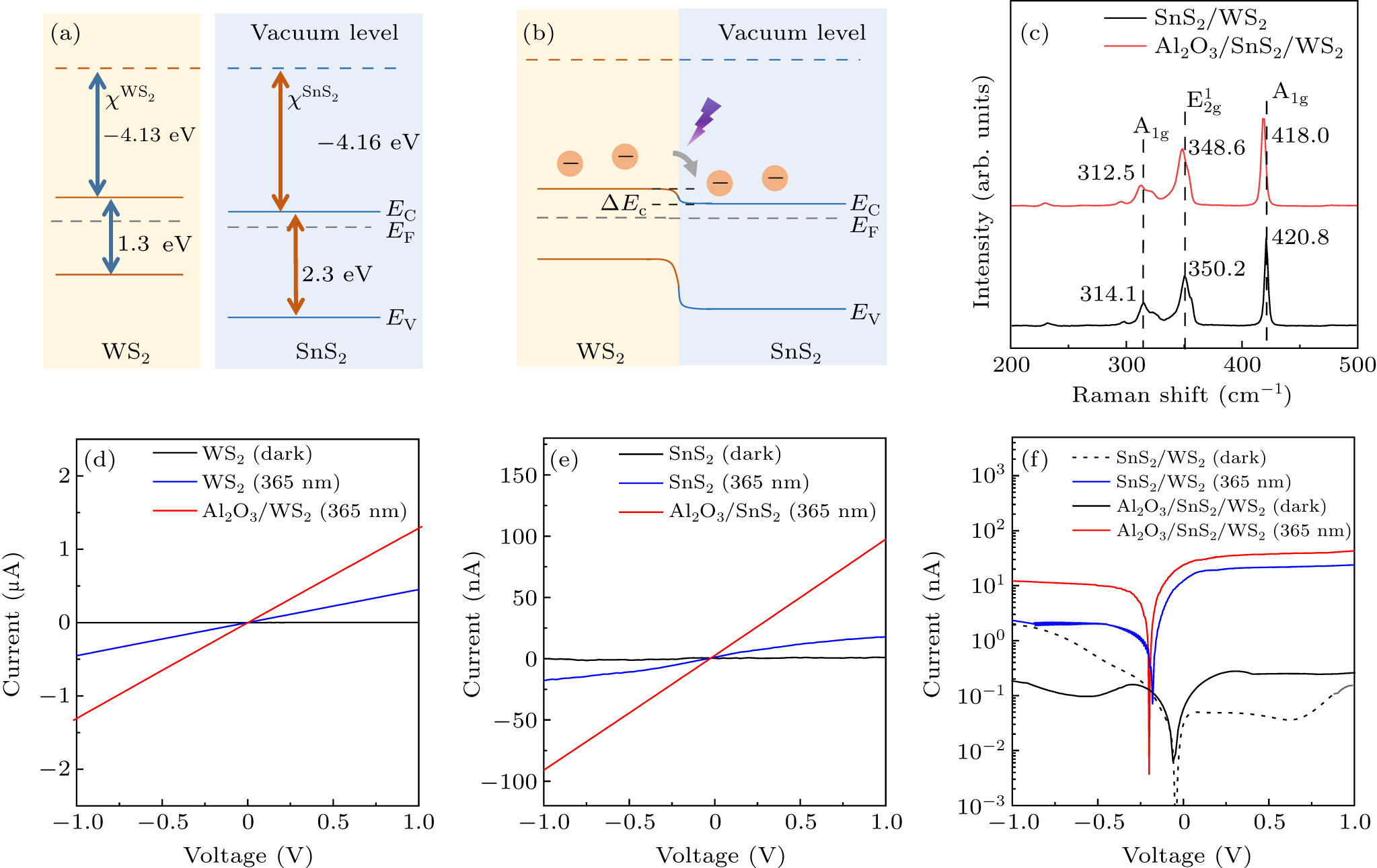 A self-driven photodetector based on a SnS2/WS2 van der Waals ...