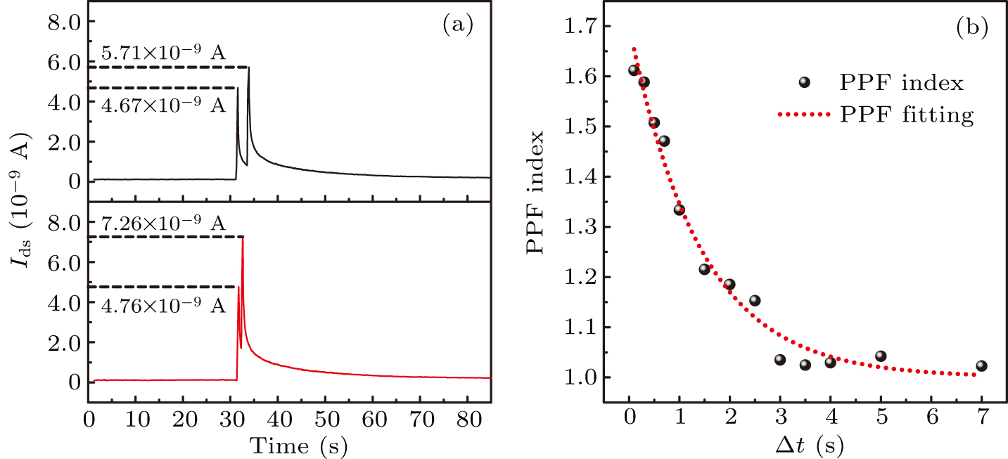 Simulation of optical and electrical synaptic functions in MoS2/α ...