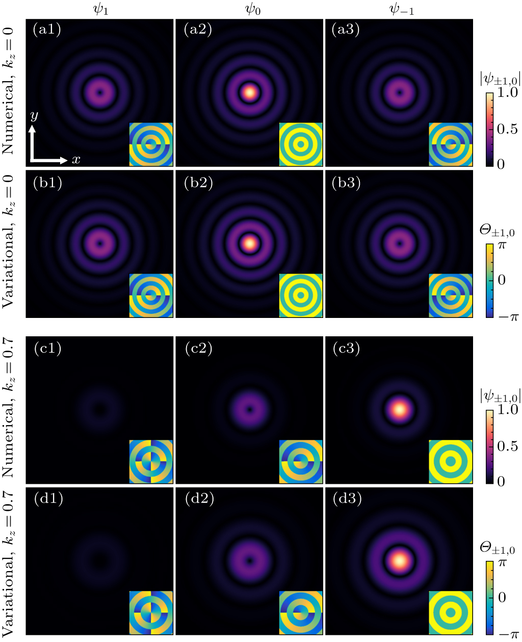 Bessel vortices in spin-1 Bose–Einstein condensates with Zeeman