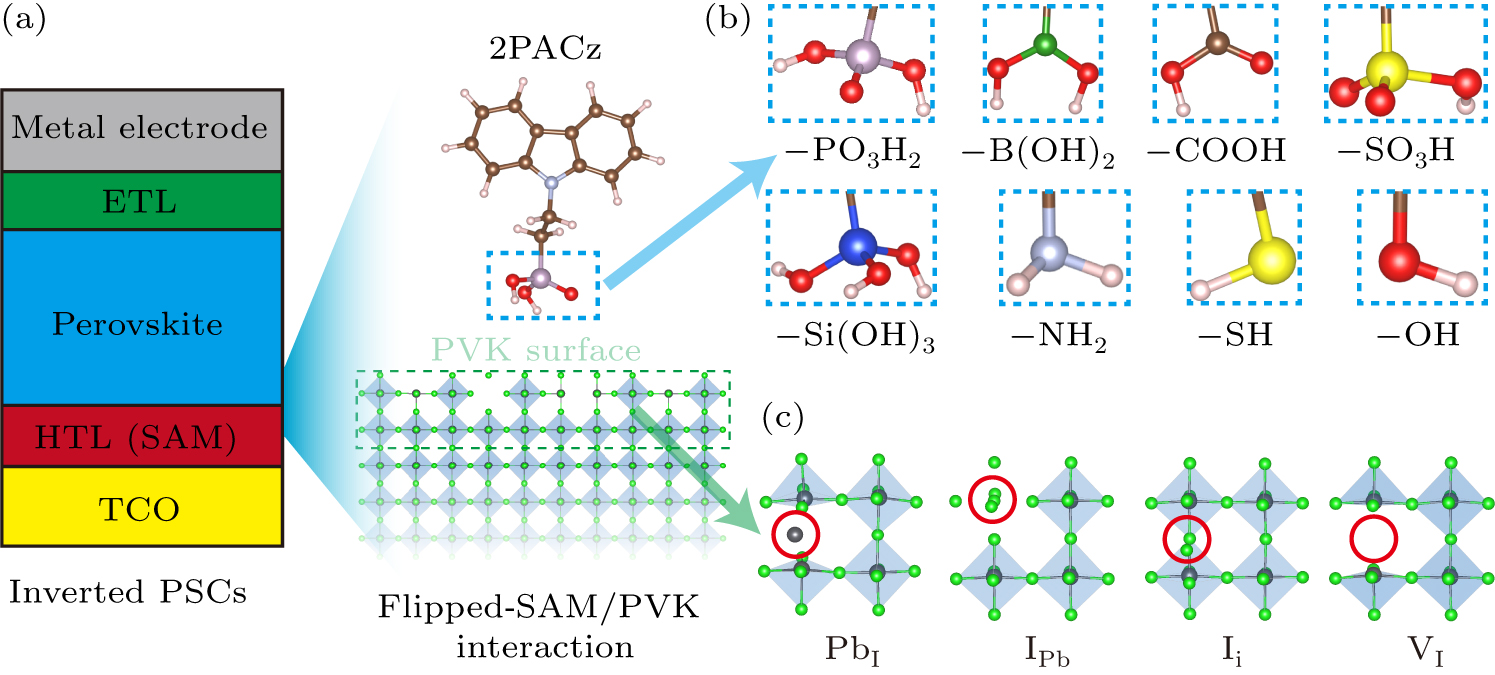 Role of self-assembled molecules’ anchoring groups for surface defect ...