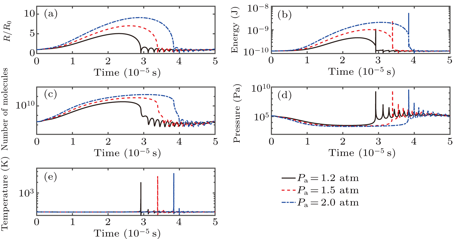 Dynamic modeling of cavitation bubble clusters: Effects of evaporation ...