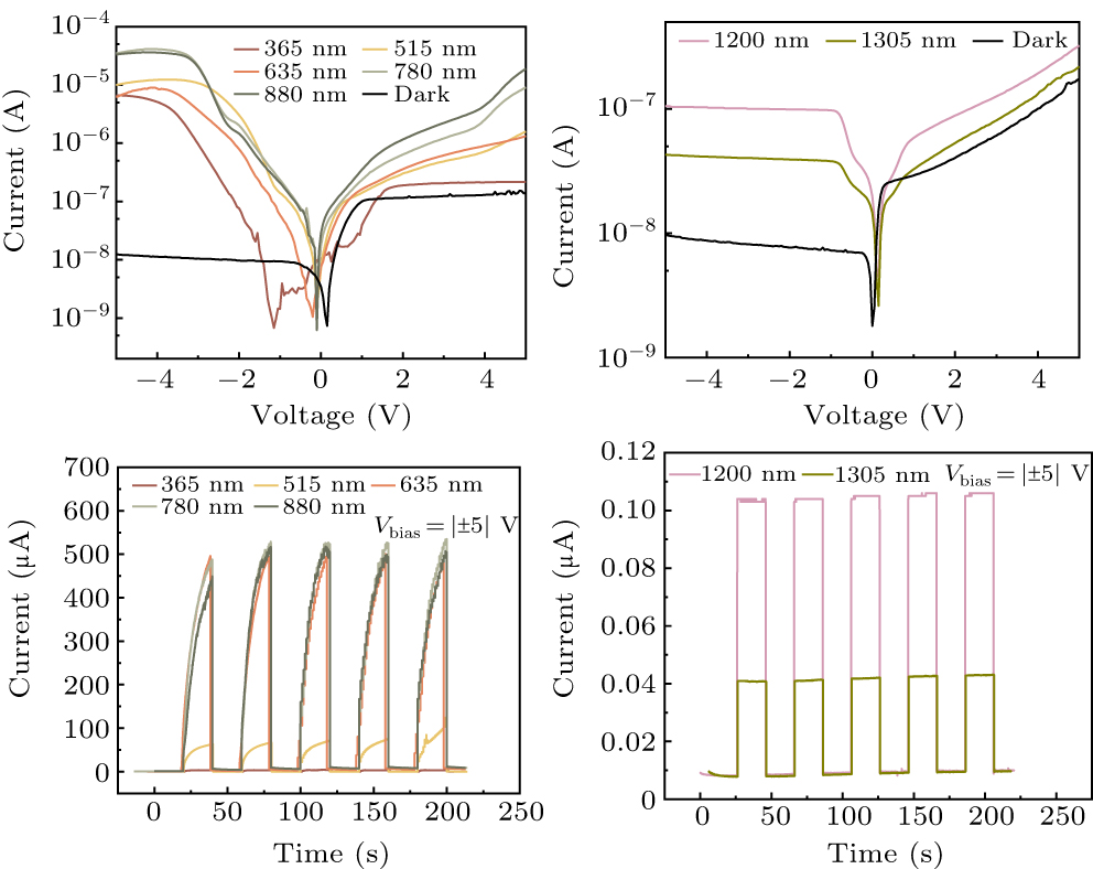 Self-powered broadband photodetector based on pyramid-structured Si ...