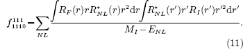 Equation ((11))