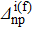 ${\varDelta }_{{\rm{np}}}^{{\rm{i}}({\rm{f}})}$