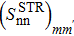 ${({S}_{{\rm{nn}}}^{{\rm{STR}}})}_{m{m}^{\prime}}$