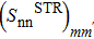 ${({S}_{{\rm{nn}}}{}^{{\rm{STR}}})}_{m{m}^{\prime}}$