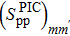 ${({S}_{{\rm{pp}}}^{{\rm{PIC}}})}_{m{m}^{\prime}}$