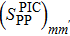 ${({S}_{{\rm{PP}}}^{{\rm{PIC}}})}_{m{m}^{\prime}}$