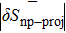 $\bar{|\delta {S}_{{\rm{np-proj}}}|}$