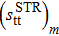 ${({s}_{{\rm{tt}}}^{{\rm{STR}}})}_{m}$