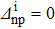${\varDelta }_{{\rm{np}}}^{{\rm{i}}}=0$