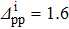 ${\varDelta }_{{\rm{pp}}}^{{\rm{i}}}=1.6$