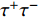 $ \tau^+\tau^- $