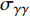 $ \sigma_{{\rm{\gamma}}{\rm{\gamma}}} $