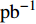 $ {\rm pb}^{-1} $