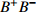 $B^{+}B^{-}$